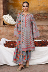 3-PC  Embroidered Lawn Collection Suit CH6-04 P