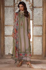 3-pc Unstitched Embroidered Printed Chiffon Collection VSL25-46