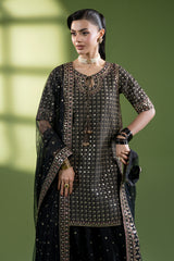 3-PC Embroidered Raw-Silk Suit CMA-6-237