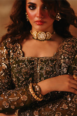 3-PC Embroidered Net Pishwas Suit stm-5-03