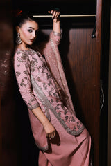 3-PC Embroidered Raw-Silk Suit CMA-5-112