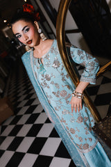 3-PC Embroidered Raw-Silk Suit CMA-5-111