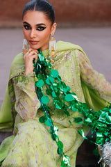 3-pc Unstitched Chiffon Collection VSL25-18