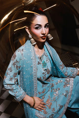 3-PC Embroidered Raw-Silk Suit CMA-5-111