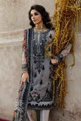 3-pc Unstitched Embroidered Printed Chiffon Collection VSL25-44