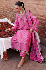 3-PC  Embroidered Lawn Collection Suit CH6-01 P