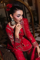 3-PC Embroidered Raw-Silk Suit CMA-5-096