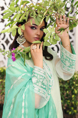 3-PC  Embroidered Cotton Net CMA-5-234