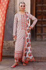 3-PC  Embroidered Lawn Collection Suit CH6-06 P
