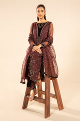 3-PC Embroidered Organza Suit CMA-5-134