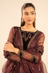 3-PC Embroidered Organza Suit CMA-5-134