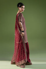 3-PC Embroidered Raw-Silk Suit CMA-6-236