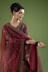 3-PC Embroidered Raw-Silk Suit CMA-6-236