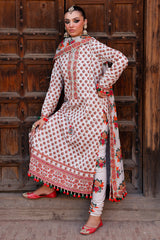 3-PC  Embroidered Lawn Collection Suit CH6-06 P