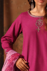 3-PC Embroidered Raw-Silk Suit CMA-5-083