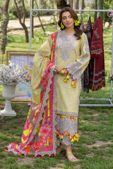 3-PC Unstitched Embroidered Lawn Collection CRN5-11