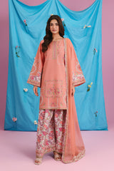 3-PC Stitched Embroidered Lawn Collection CNP-6-279