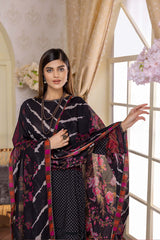 3-Pc Printed Lawn Unstitched With Chiffon Dupatta CP22-74