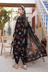 3-Pc Digital Printed Lawn Shirt With Lawn Trouser and Chiffon Dupatta CPM23-62