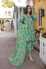 3-Pc Digital Printed Lawn Shirt With Lawn Trouser and Chiffon Dupatta CPM23-61