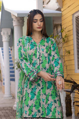 3-Pc Digital Printed Lawn Shirt With Lawn Trouser and Chiffon Dupatta CPM23-61