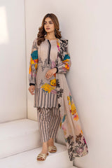 3-Pc Digital Printed Lawn Shirt With Lawn Trouser and Chiffon Dupatta CPM23-51