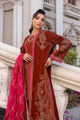 3-Pc Charizma Unstitched Vlevet Collection CV22-12