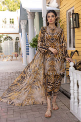 3-Pc Digital Printed Lawn Shirt With Printed Lawn Trouser and Chiffon Dupatta CPM23-34