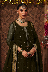 3-PC Embroidered Chiffon Suit CMA-5-144