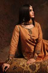 3-PC Embroidered Raw-Silk Suit CMA-5-170