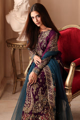 3-PC Unstitched Embroidered  Luxury Chiffon  DJW6-01