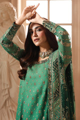 3-PC Unstitched Embroidered  Luxury Chiffon  DJW6-03