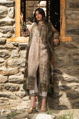 3-PC Unstitched Embroidered Chiffon Collection VSLW6-13