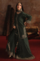 3-PC Embroidered Raw-Silk Suit CMA-5-168