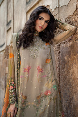 3-PC Unstitched Embroidered Chiffon Collection VSLW6-07