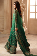 3-PC Unstitched Embroidered  Luxury Chiffon  DJW6-03