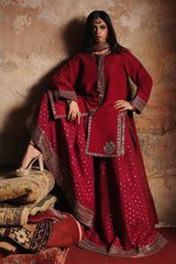 3-PC Embroidered Raw-Silk Suit CMA-5-169