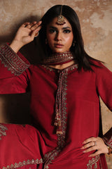 3-PC Embroidered Raw-Silk Suit CMA-5-169