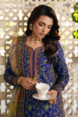 3-PC Unstitched Embroidered Lawn Collection  ED6-04