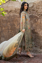 3-PC Unstitched Embroidered Chiffon Collection VSLW6-07