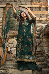 3-PC Unstitched Embroidered Chiffon Collection VSLW6-14