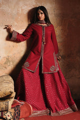 3-PC Embroidered Raw-Silk Suit CMA-5-169