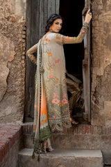3-PC Unstitched Embroidered Chiffon Collection VSLW6-07
