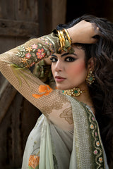 3-PC Unstitched Embroidered Chiffon Collection VSLW6-07