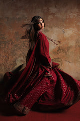 3-PC Embroidered Raw-Silk Suit CMA-5-169