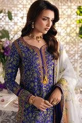 3-PC Unstitched Embroidered Lawn Collection  ED6-04