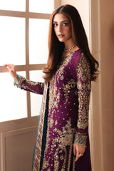 3-PC Unstitched Embroidered  Luxury Chiffon  DJW6-01