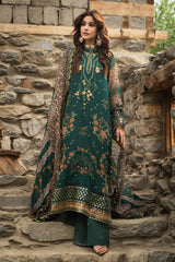 3-PC Unstitched Embroidered Chiffon Collection VSLW6-14