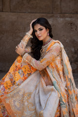 3-PC Unstitched Embroidered Chiffon Collection VSLW6-06