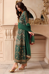 3-PC Unstitched Embroidered  Luxury Chiffon  DJW6-07